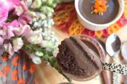 Mini Chocolate Panna Cotta Layered Cake