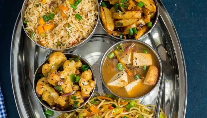 Mini Indo-Chinese Platter - CookingWithSapana