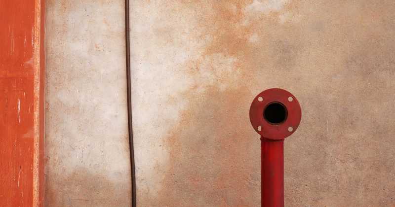 Minimalist Photography - By Prakash Ghai: Red Pipe Vs The Wire