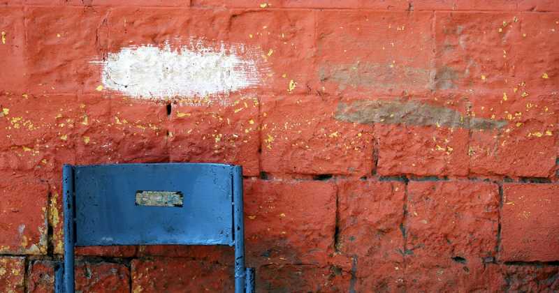 Minimalist Photography - By Prakash Ghai: White Patch Blue Chair
