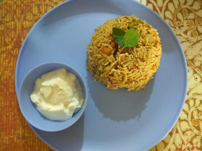 Mint/Pudina Vegetable Pulao Rice