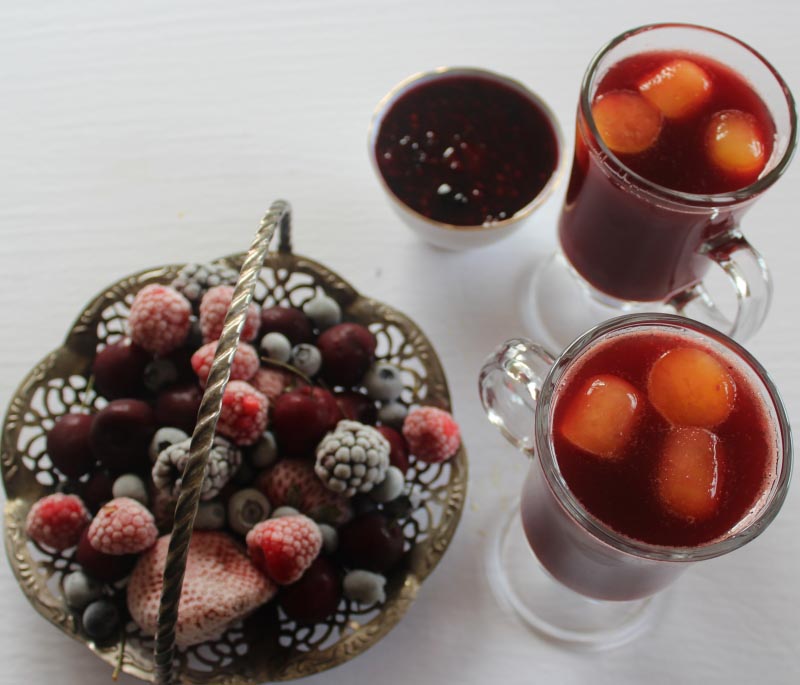 Mixed Berries Ice Tea - The Food Samaritan