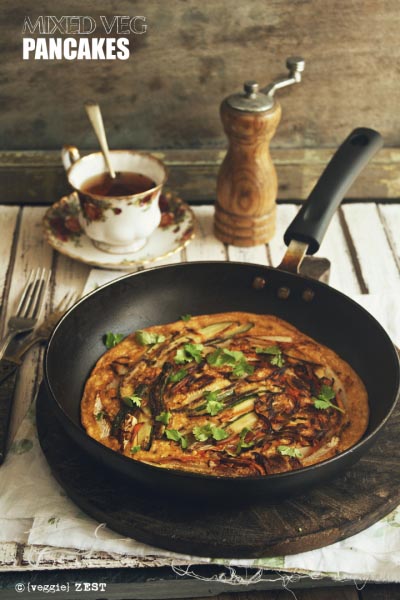 Mixed Veg Pancakes