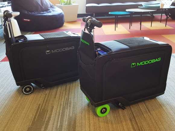 Modobag: A Motorized Luggage Bag To Carry Your Luggage And You