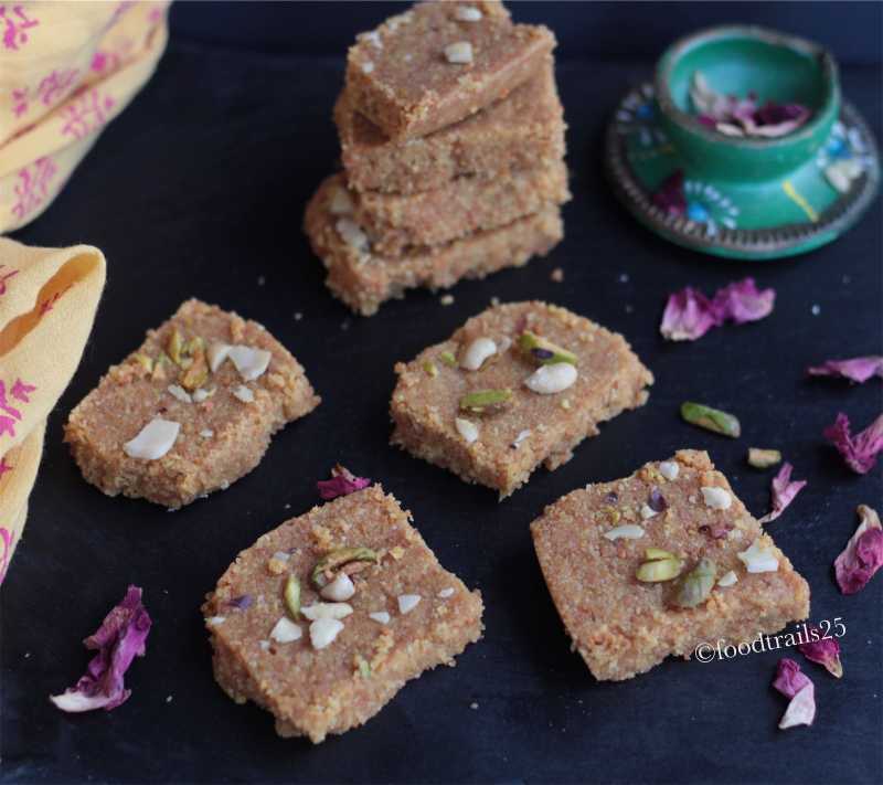 Mohanthal(Besan Burfi) - Food-trails