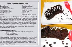 moist chocolate banana cake