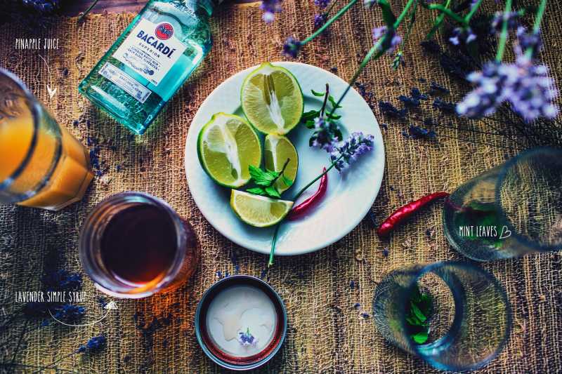 Mojito Recipe With A Twist: Pineapple And Lavender Mojito