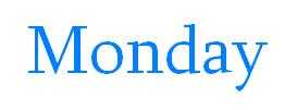 Monday Blues