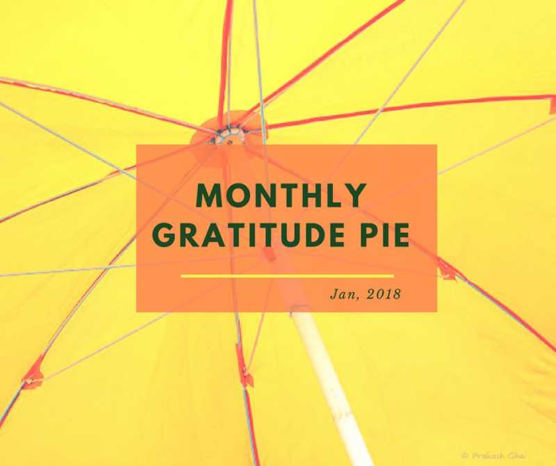 Monthly Gratitude Pie: January 2018