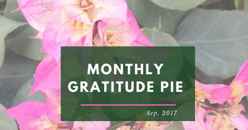 Monthly Gratitude Pie : SEPTEMBER