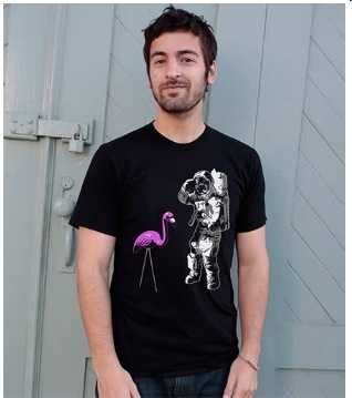 Moon Flamingo Tee On Sale For $2