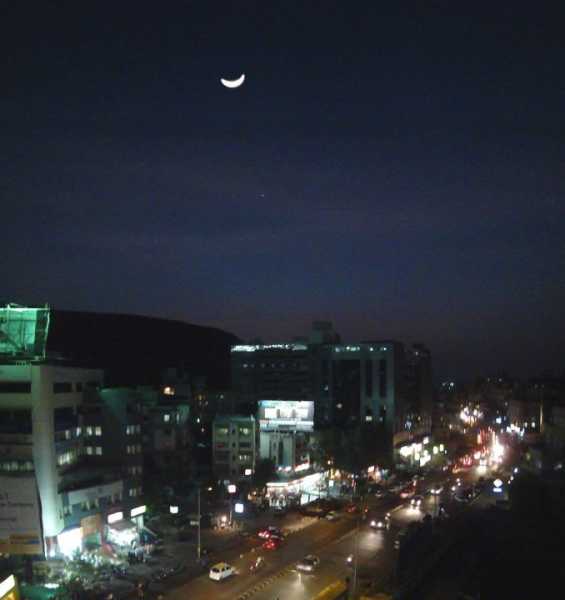 Moon And Venus