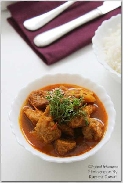 Moong Dal Wadi And Aaloo Sabji.