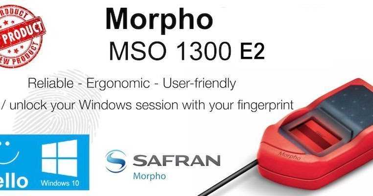 Morpho New MSO 1300 E2 Fingerprint Scanner For Jio, NDLM, EKYC,STQC Adharcard