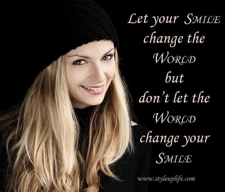 Motivational Quote Monday : Let Your Smile Change The World