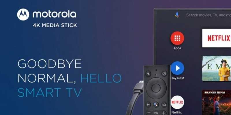 Motorola Launched 4K Android TV Stick In India