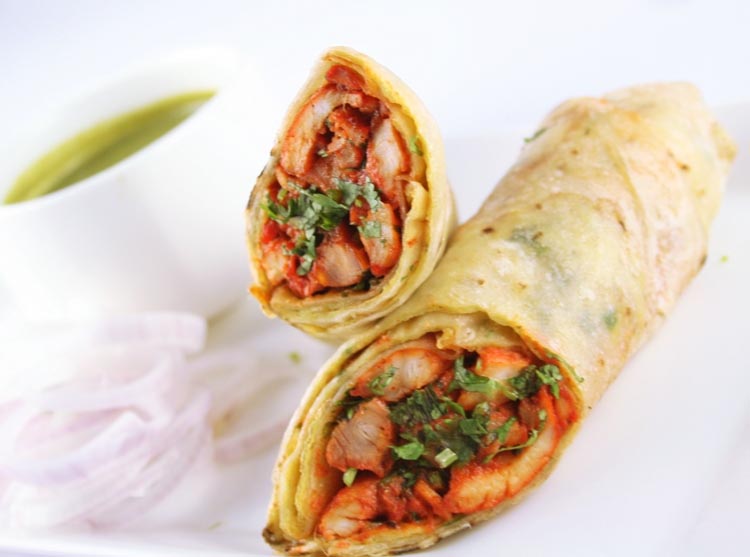 Mouth Watering Food Of The Day : Chicken Tikka Rolls