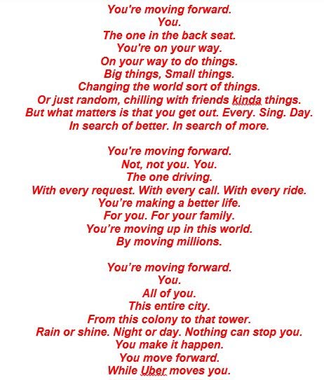 Move Forward Campaign By Uber India