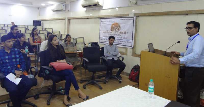 Mr. Deepak Doddamani At Diwali Volunteers Meeting 2018 Of Ashwamedh Foundation