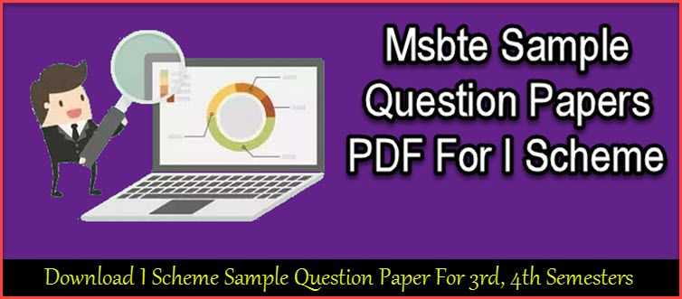 Msbte Sample Question Paper PDF Download For I Scheme 4th Semester.