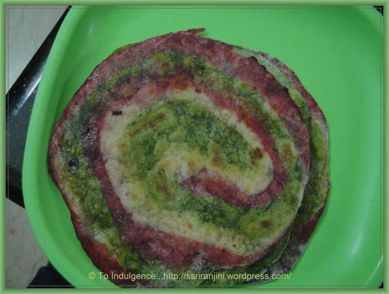 Multicoloured Nutritious Chapati