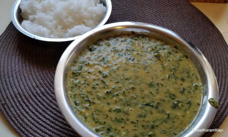 Murungai Keerai (Drumstick Leaves) Porucha Kuzhambu