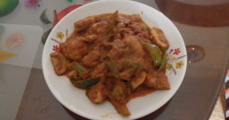Mushroom Gravy - Kadai Mushroom 2