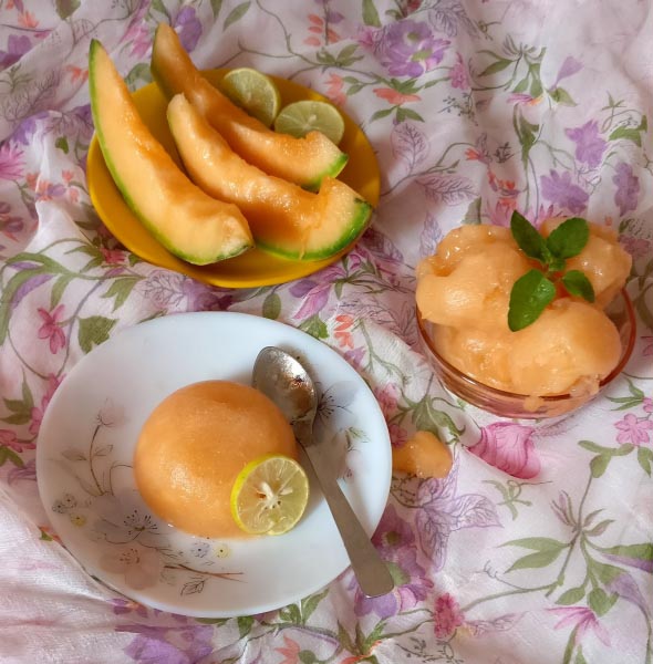 Musk Melon & Lemon Sorbet