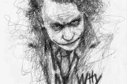 My Drawing - Joker from the Dark Knight....