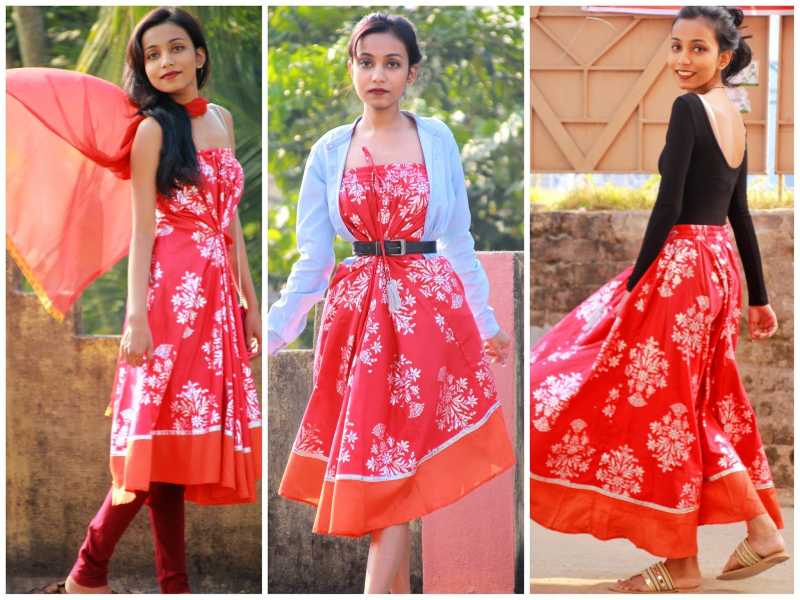 My Not-So-Secret Diary | Fashion Travel Beauty Blog By Sumelika: 1 Ethnic Skirt, 3 Different Outfits