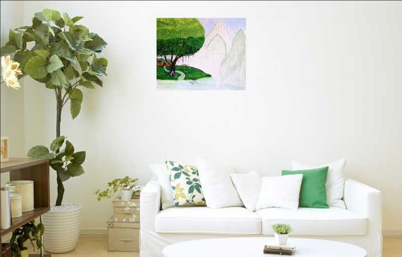 My Painting In Living Room Setting