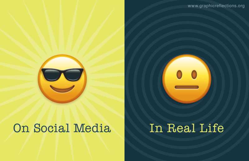 My Split (Social Media) Personality - Graphic Reflections