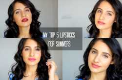 My Top 5 Lipsticks for Summers | Under Rs.500