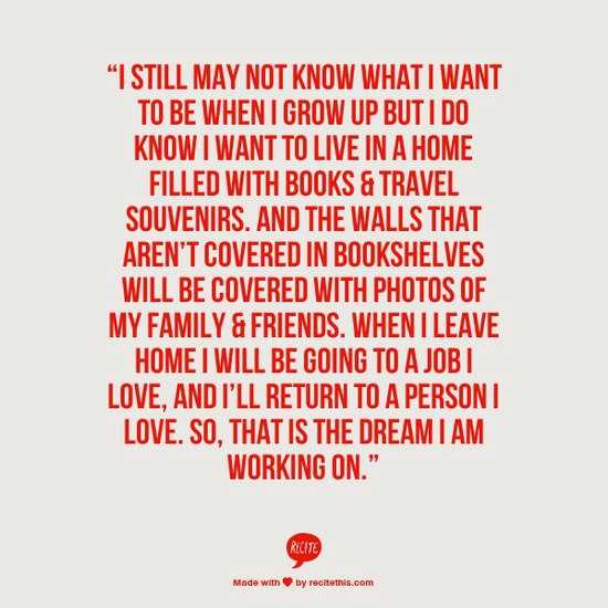 My Dream Life Summed Up!