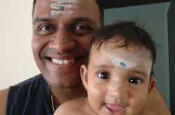 My efforts blessed with a cute smile that is frozen forever