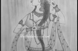 My pencil sketches and Crayons - Markers Art!! :)