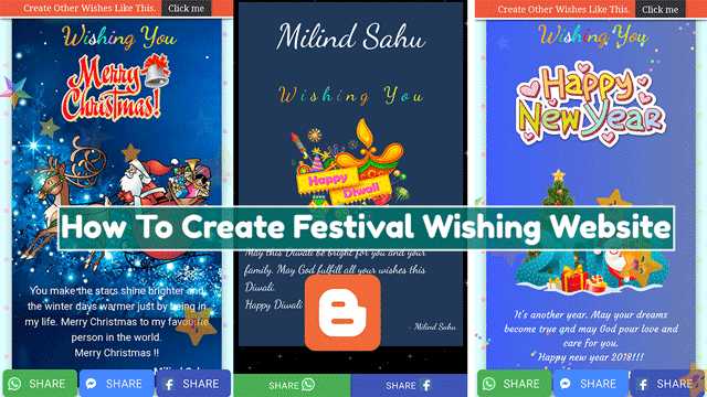 MyPhoneUpdate: How To Create A Festival Wishing Website On Blogger [Step By Step Guide]