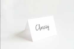 NOTE TO SELF: Be Classy