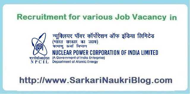 NPCIL Recruitment Of Stipendiary Trainees/Scientific Assistant-B At TAPS Site