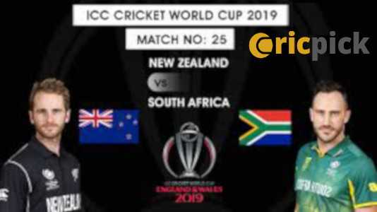 NZ Vs SA Expert Dream11 Team | World Cup 25th Match Detailed Analysis, Team News, Fantasy Cricket Tips And Prediction - CricPick