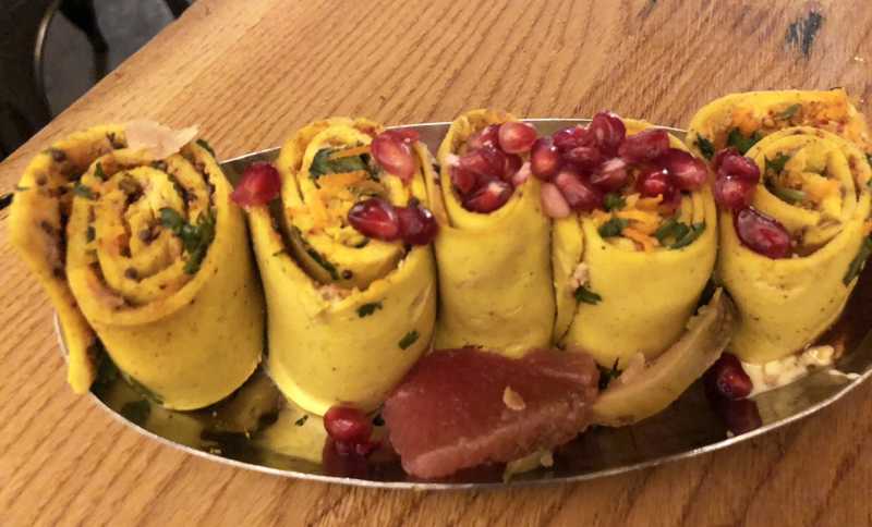 Naan Filled With Cheese, Bournvita Ice Cream, & Chickpea Pinwheels