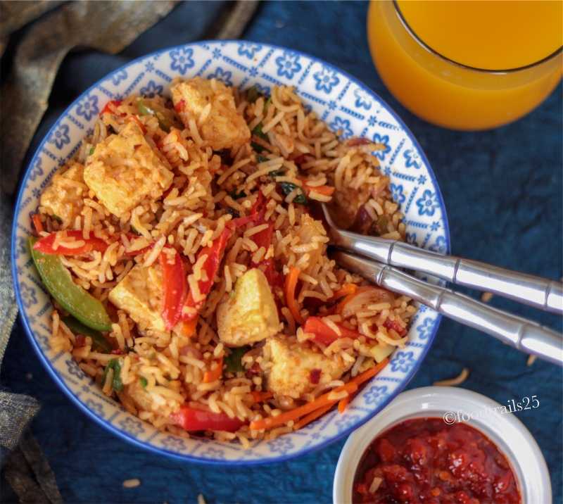 Nasi Goreng(Vegetarian) - Food-trails