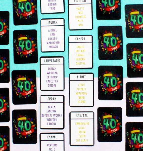 Naughty At Forty Customised Taboo! - The Craftables