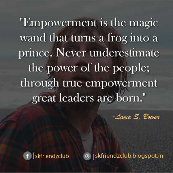 Never Underestimate The Power Of The People