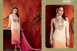 New Designer Straight Cotton Satin Salwar Suit - Heer Vol 7