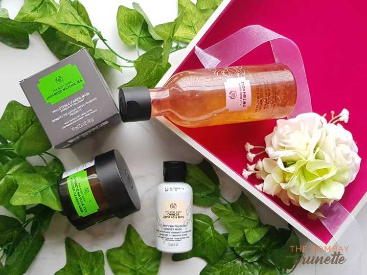 New Launches From The Body Shop - Japanese Matcha Mask, Rose Petal Toner And Ginseng And Rice Powder Wash | The Bombay Brunette
