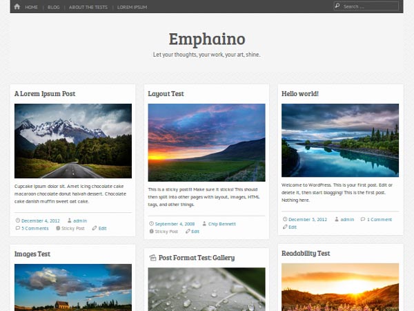 New Blog Theme : Emphaino