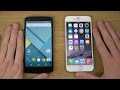 Nexus 5 Android 5.0 Lollipop Vs. IPhone 6 IOS 8 - Review (4K)