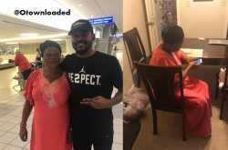 Nigerian mom sheds tears of joy, refuses to sleep after being flown out to the U.S by her son