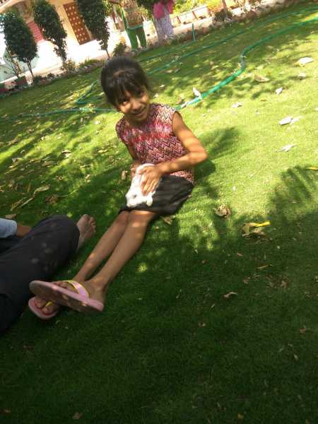 Nistha With Rabbit At Kosamba